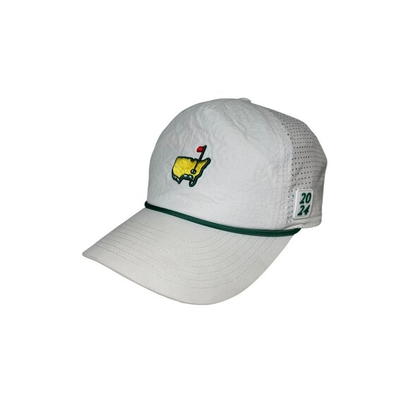 PGA Golf Masters Tournament 2024 White Adjustable Golf Cap - Picture 1 of 6